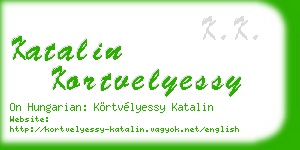 katalin kortvelyessy business card