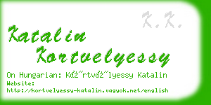 katalin kortvelyessy business card